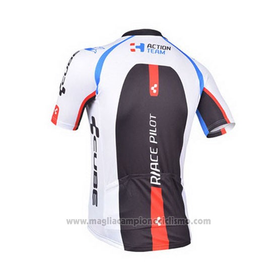 2013 Abbigliamento Ciclismo Cube Nero e Bianco Manica Corta e Salopette